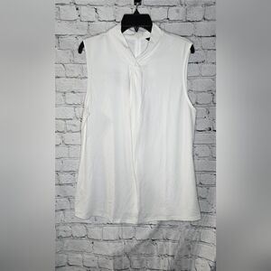Ann Taylor Elegant White Sleeveless Plus Size Top Size XXL